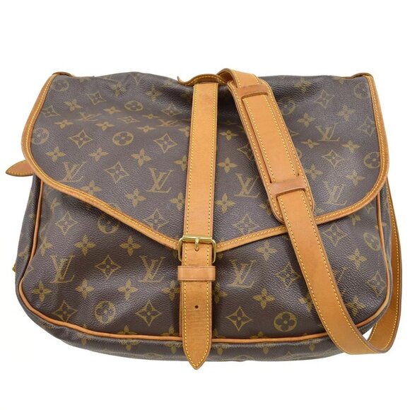 LOUIS VUITTON SAUMUR 35 MESSENGER SHOULDER BAG MONOGRAM - Picture 1 of 10